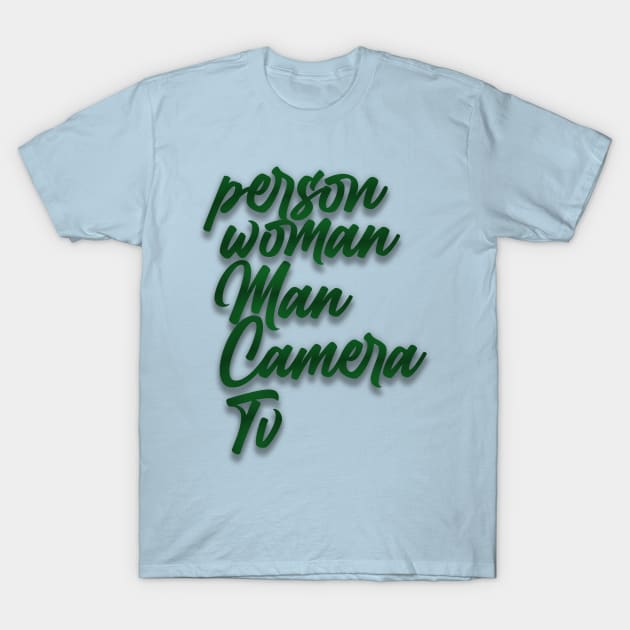 Person woman man camera tv T-Shirt by D_creations